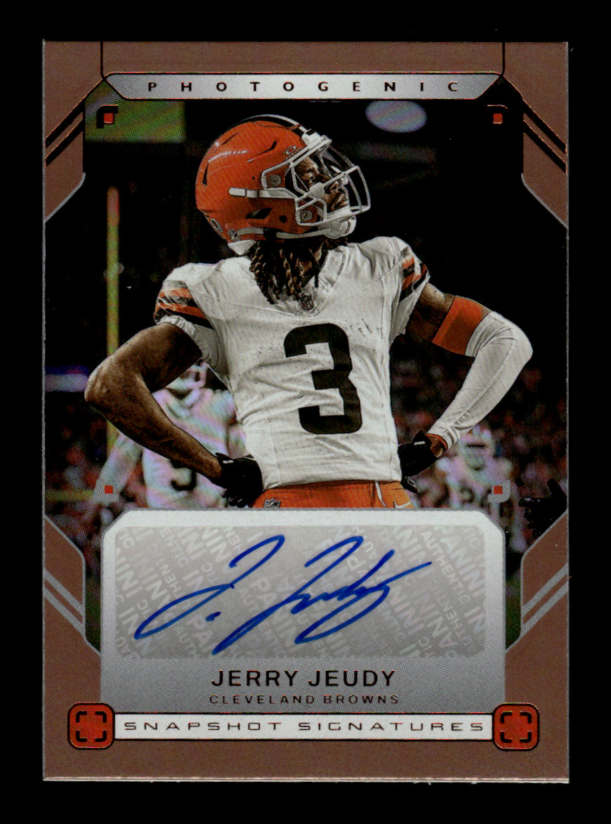2025 Panini Photogenic Jerry Jeudy #SNS-JRJ Snapshot Signatures Autograph Bronze
