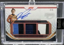 Topps Dynasty Formula 1 Oscar Piastri McLaren Autograph Memorabilia Card #2/5