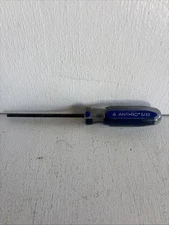 ANTHRO BALL END HEX SCREWDRIVER 5/32 INCH 4 INCH SHAFT USED