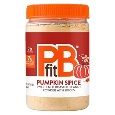 PBfit 15 Ounce Pumpkin Spice Peanut Butter Powder, Powdered Butter... 