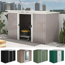 Garden Storage Shed Store Metal Roof Building