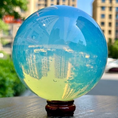 Polished Australian Opal Sphere Gemstone Figurine Desk Ornament Display 3.2 lb