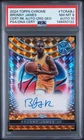 2024-25 Topps Chrome Bronny James RC Orange Geometric Auto /25 PSA 8 Auto 10