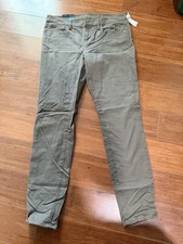 NWT Women Gap Modern Light Tan Pants Size 12/31 R NEW Super Skinny