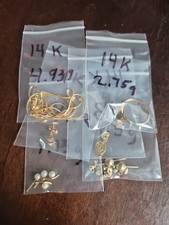 14 K Solid Gold Jewelry 10.86 G EVERY piece Is Stamped 14K 2577.64 per troy oz
