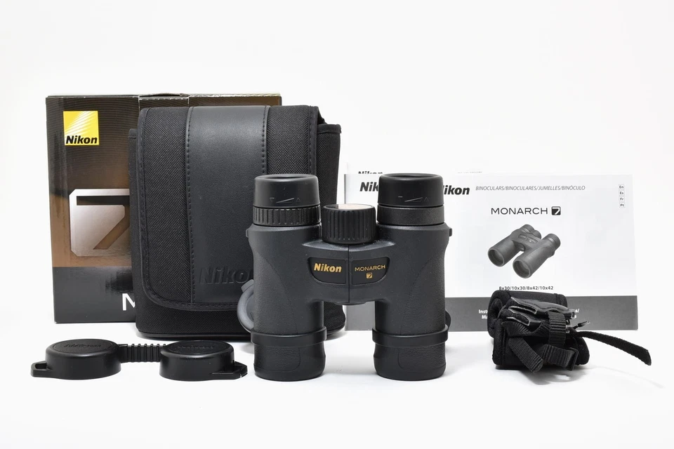 [Presque inutilisées] Jumelles Nikon MONARCH 7 imperméables 8x30 8,3° avec... - Photo 1/4
