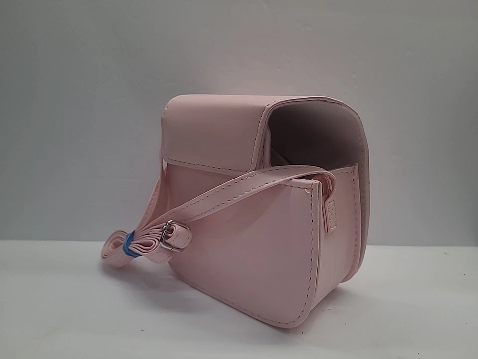 富士 Instax 相机保护壳 迷你蓝色 可调表带 皮革保护套 — 第 3/4 张图片