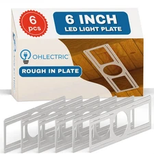 OHLECTRIC 6 Pack – New Construction Mounting Plate for 6 Inch LED Downligh
