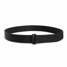 Tactical EDC Belt w/Simple Metal Loop 1.5" Heavy Duty 2-Ply Nylon Stiff Gun H...