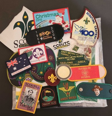 Scouts Australia, Neckerchief, Lot of Patches