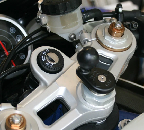 RAM Motorcycle Fork Stem Mount for iPhone, Galaxy, Volt, Sony, HTC, Others - Image 2 of 4