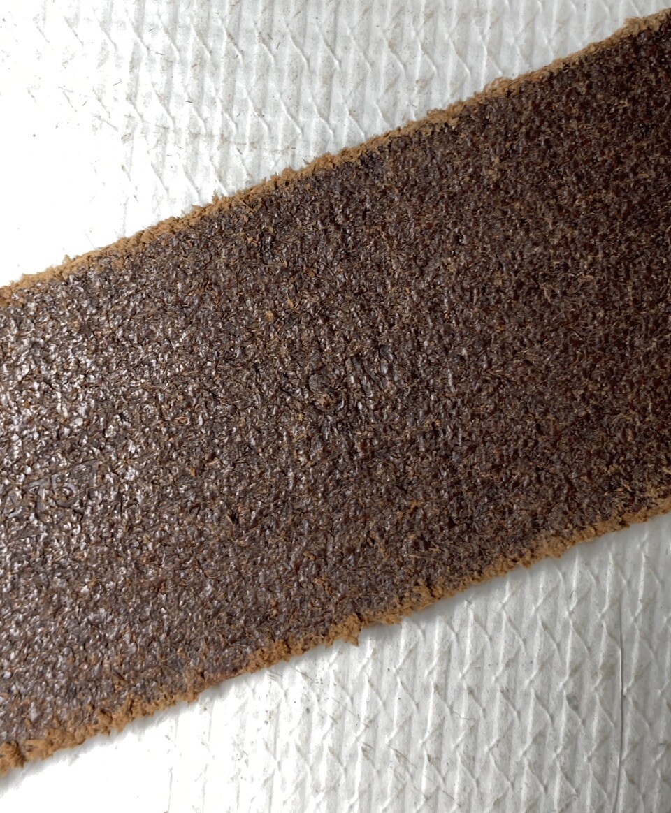 CANDIE's BELT Woven Interlocking Pattern Brown LE… - image 10