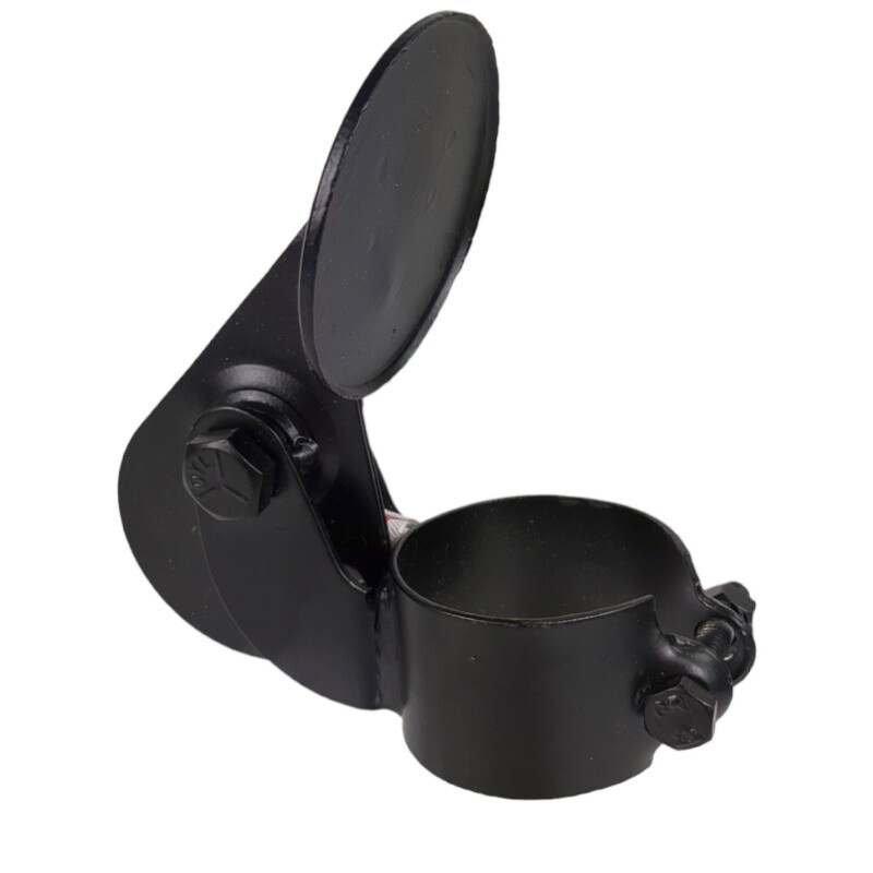 Tappo parapioggia con fascetta per marmitta trattore con scarico dritto Ø44,5 mm