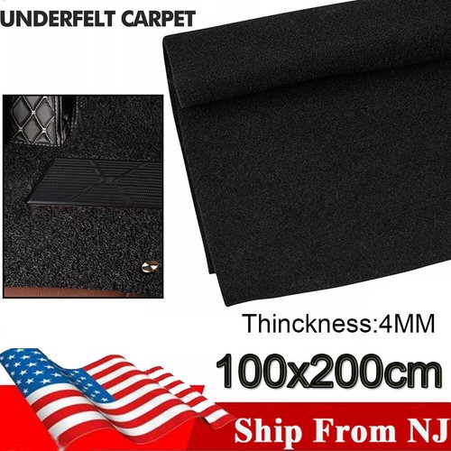 2Mx1M Black Automotive Boat Marine SUV Truck Speaker Box Floor Underfelt Carpet