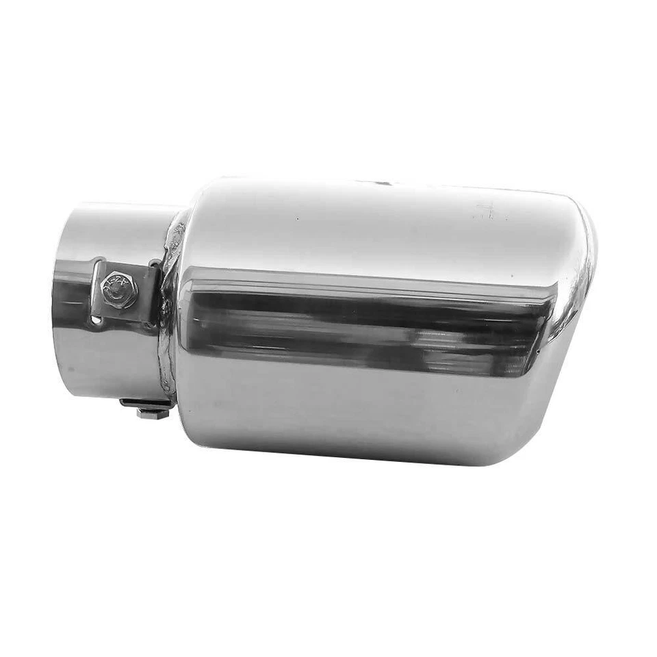 Exhaust Tip Trim Pipe Tail Muffler Chrome For Suzuki Grand Vitara Ignis Swift - Image 3 of 4