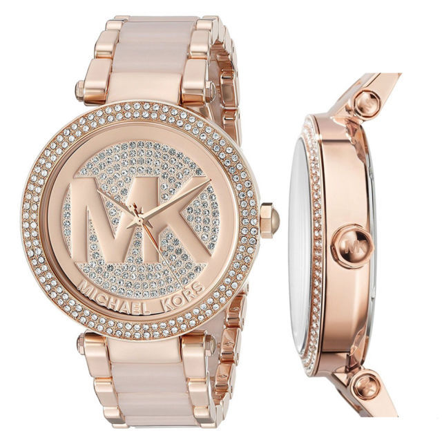 New Michael Kors MK6176 Parker Rose 