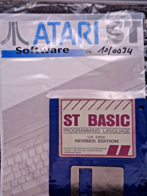 ATARI ST -- ST BASIC PROGRAMMING LANGUAGE UK DISK REVISED EDITION (ATARI)