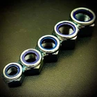 Metric Fine Pitch Hex Nyloc Nuts Steel Zinc DIN 985 T-Type