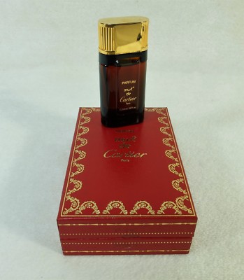 Ancienne miniature Flacon de parfum MUST DE CARTIER en écrin 7,5 mL Paris  France | eBay