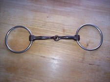 Used Stainless Loose Ring Snaffle 5" Sweet Iron Mouth
