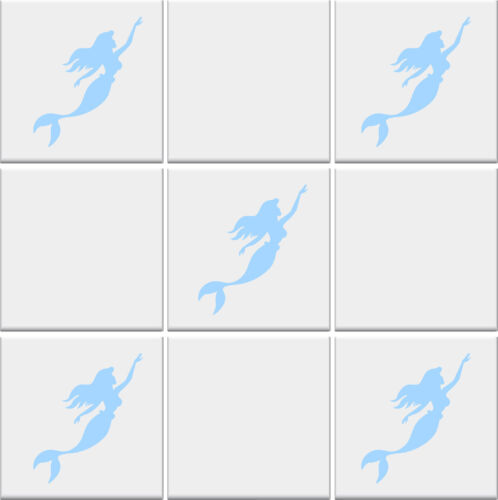 Tile Stickers MERMAID Nautical Bathroom Vinyl Decal Wall Transfers *2 SIZES* - Picture 6 of 22