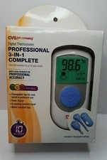 CVS Pharmacy Professional 3-In-1 Complete Digital Thermometer w/3 Changeable Tip