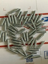 10 Zinc Plated Hanger Bolts For Beer Tap Handle Display, Mount 3/8-16 X 1.5