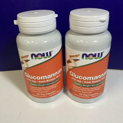 2X: Now Glucomannan Support & Weight Management 60  Veg Capsules - Exp 8/2026