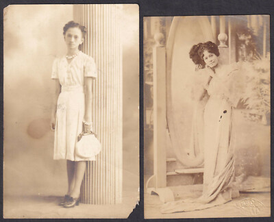 Philippines FILIPINA LADIES Real Photo 2 RPPC Vintage Postcards 52 | eBay