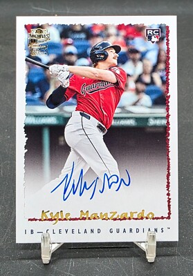 2024 Topps Archives Kyle Manzardo 1995 Fan Favorites On-Card Auto RC Guardians