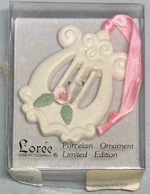 Vintage Loree Jewelry Company Porcelain Ornament Limited Edition Christmas New