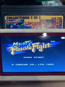 Famicom NES Game7in1 Golden Collections KCS-701 Street fighter,SD Final Fight