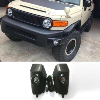 FJ cruiser 純正　フォグライト　2個セット 2007-2020 For Toyota FJ Cruiser Black Halogen Front Bumper Fog