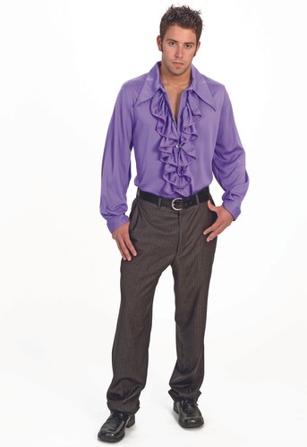 Wide Collar Polyester Costume Shirt | eBay