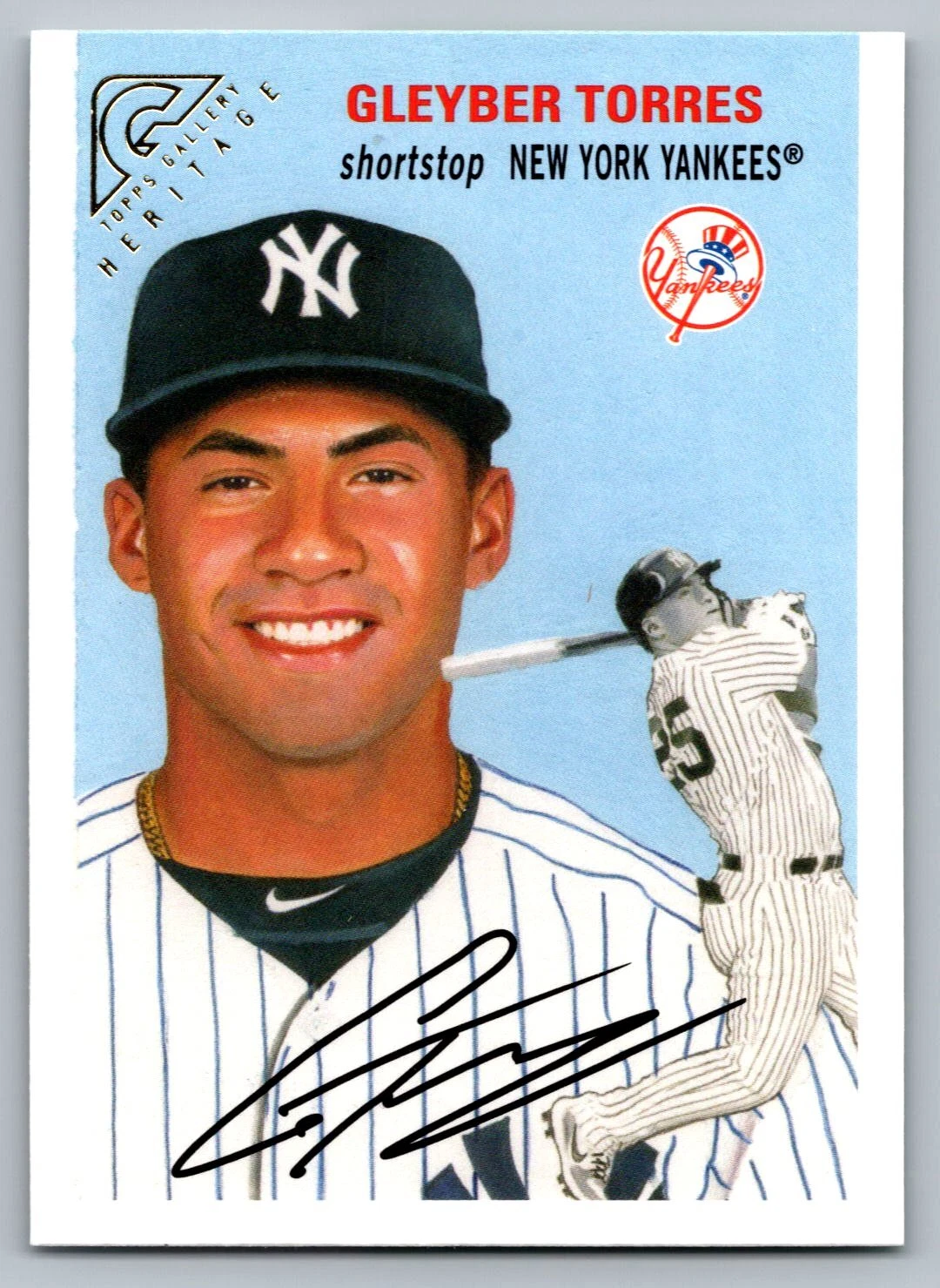 2020 Topps Gallery #HT-21 Gleyber Torres Heritage SN New York Yankees Free S&H