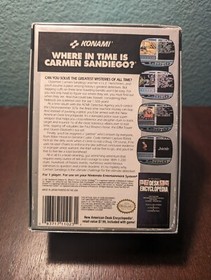 Where in Time is Carmen Sandiego? Complete w/ Encyclopedia Nintendo NES