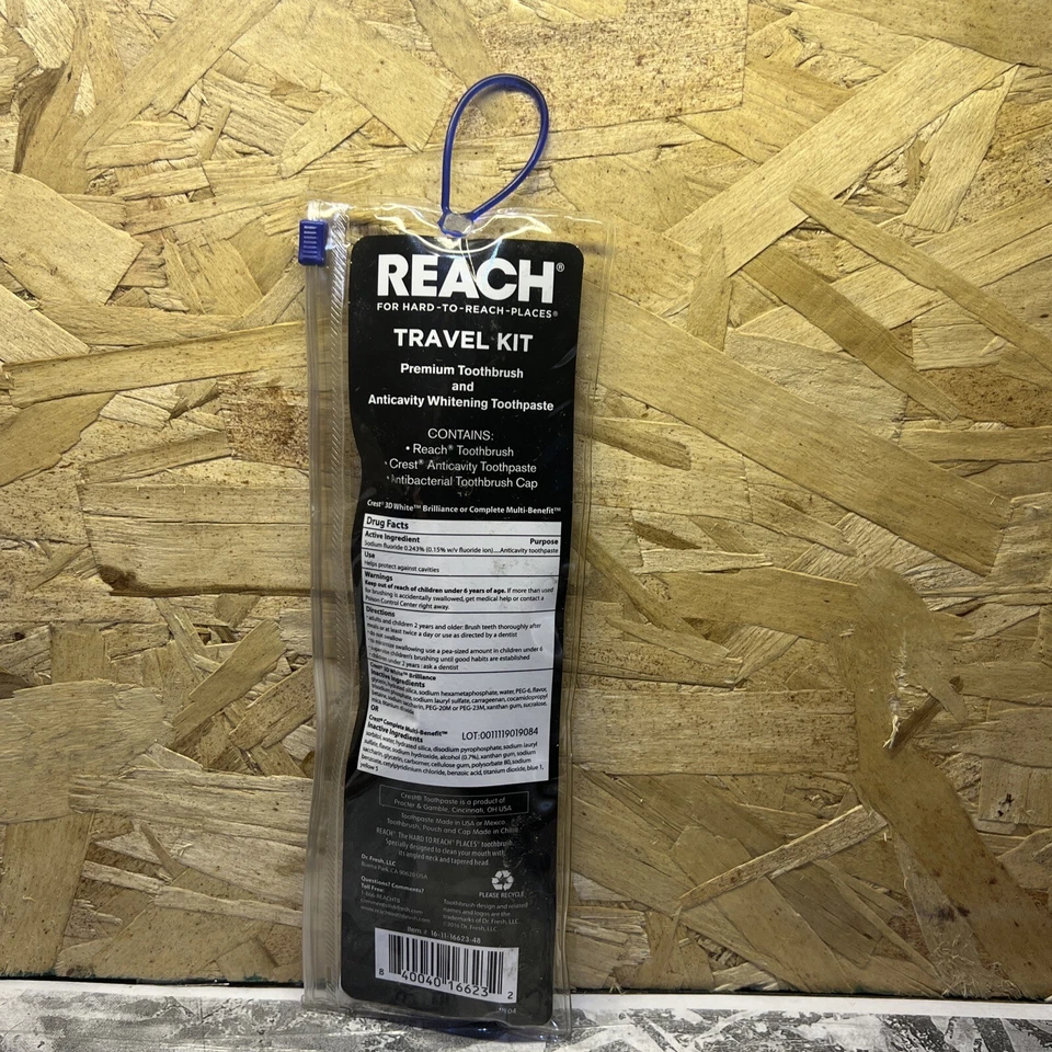 Reach Oral Care Travel Kit with Soft Bristles, Toothbrushes+ Toothpaste - 2 Pack - Image 2 of 2