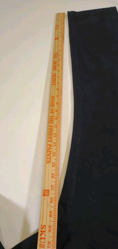 JOE’S Mens Black Straight Chino Pants Drawstring Sz XXL Back Button Pockets - Image 4 of 4