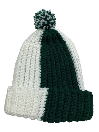 Vintage Cream Acrylic Hat Hand Crocheted in Japan with  display picture 2