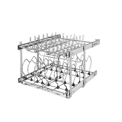 Rev-A-Shelf 5CW2-2122 Chrome 5CW2 Series 21'' Two-Tier Pull Out Cookware Organize
