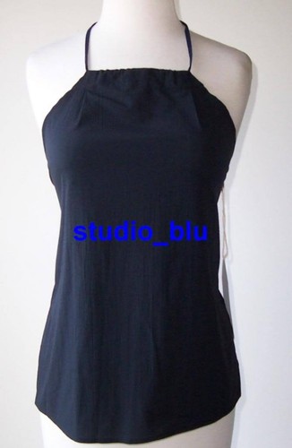 Lemaire, CHRISTOPHE LEMAIRE Black Sheer Cotton Halter Top S