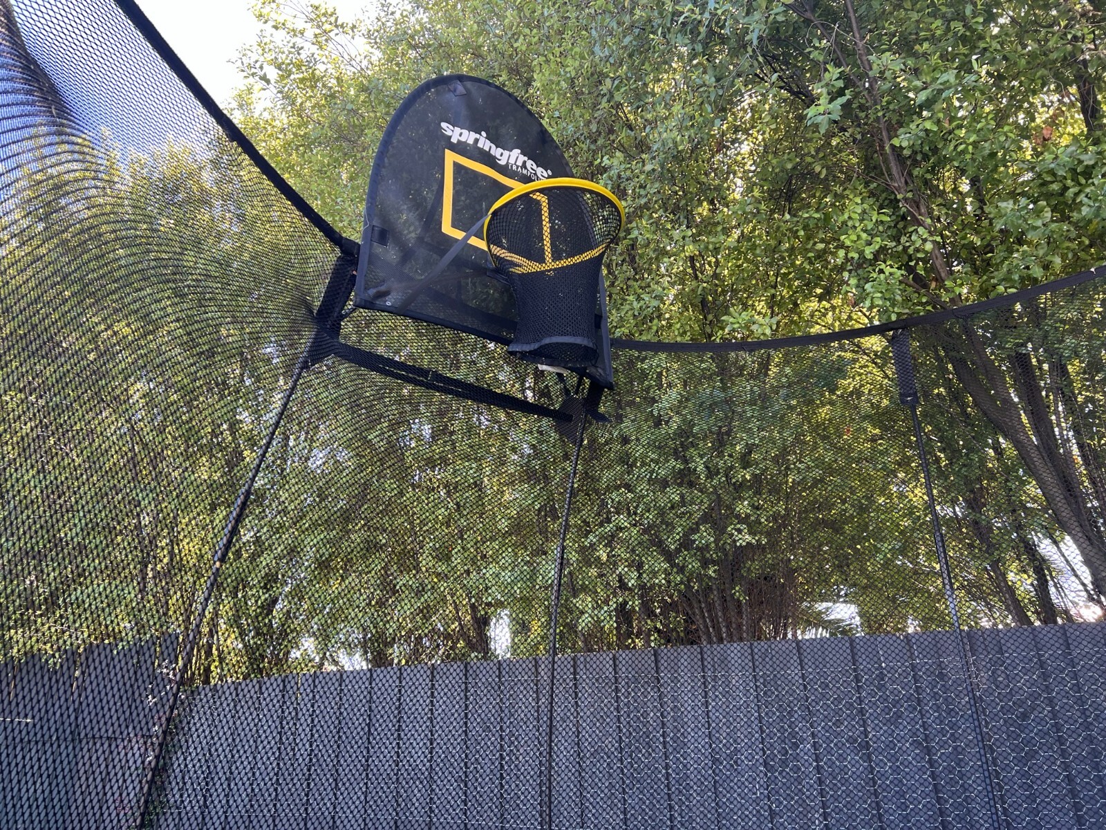 Springfree Trampoline Medium Oval with Basketball Hoop. Perfect Condition eBay