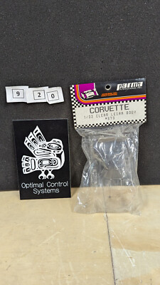 Parma	vintage slot car 1/32 clear lexan body shell '73 Corvette	873