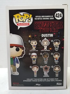Funko Pop! Stranger Things Dustin #424 Netflix Vinyl Figure In Box