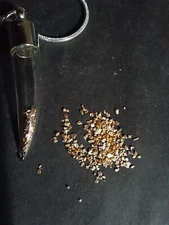 Estate Gold Nugget Pendant Handmade Necklace Jewelry with Alaska Nuggets Locket.