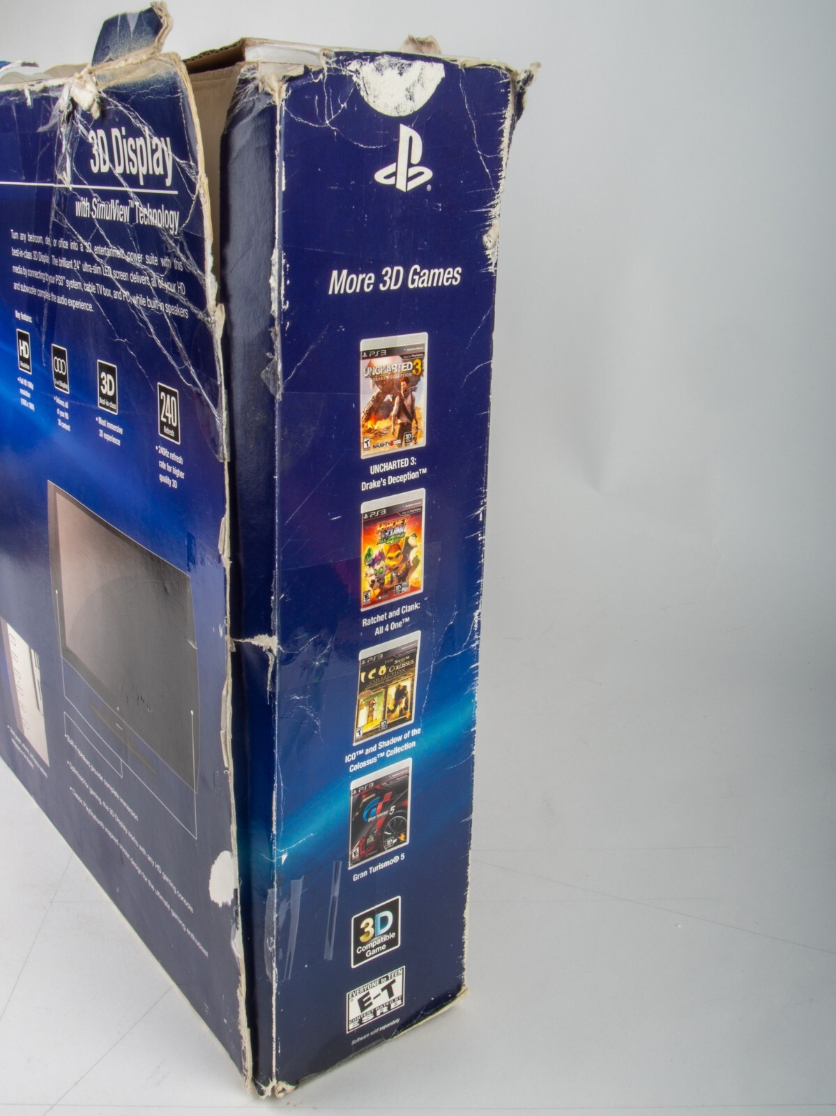 Sony PlayStation 3D Display Monitor PS3 TV + BOX + GLASSES CECHZED1U