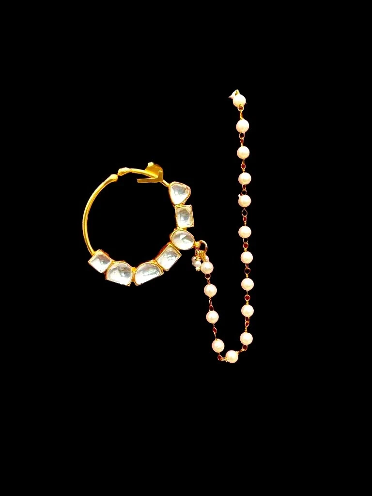 Nose ring shop kundan