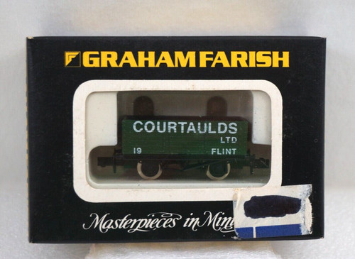 Vagón de tren Graham Farish COURTAULDS escala N 7 tablones - 2132 | Zustand: Used