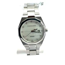 Concord Mariner 41mm 0.12ct diamond box and papers