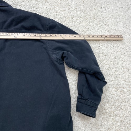 High Sierra Sherpa Mens Large Black Relaxed Fit Fleece Lined Workwear Button Up - Picture 6 of 17